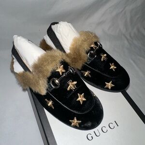 Kids Gucci Princetown Slipper